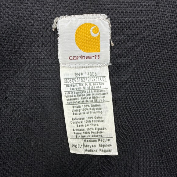 Carhartt Active Jacket Thermal Lined Mens Medium J160 CLY Clay Red Distressed - Picture 4 of 16